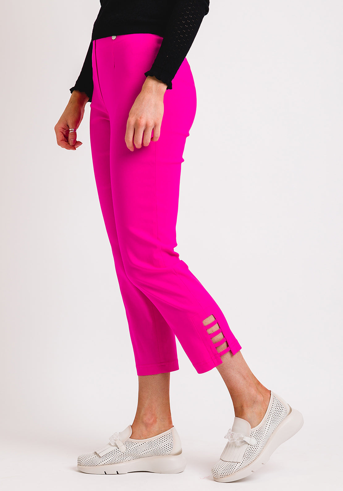 Robell Lena 09 Cut Out Detail Trousers Royal Blue 52550-5499-67