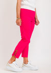 Robell Lena 09 Slim Fit Stretch Cropped Trousers, Fuchsia Pink