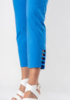 Robell Lena 09 Slim Fit Stretch Cropped Trousers, Azure Blue