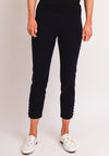 Robell Lena 09 Slim Fit Stretch Cropped Trousers, Navy