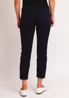 Robell Lena 09 Slim Fit Stretch Cropped Trousers, Navy