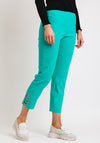 Robell Lena 09 Slim Fit Stretch Cropped Trousers, Jade Green