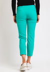 Robell Lena 09 Slim Fit Stretch Cropped Trousers, Jade Green