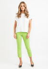 Robell Lena 09 Slim Fit Stretch Cropped Trousers, Kiwi