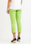 Robell Lena 09 Slim Fit Stretch Cropped Trousers, Kiwi