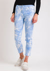Robell Elena 09 Slim Fit Crop Jeans, Blue Tie-Dye