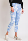 Robell Elena 09 Slim Fit Crop Jeans, Blue Tie-Dye