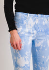 Robell Elena 09 Slim Fit Crop Jeans, Blue Tie-Dye
