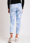 Robell Elena 09 Slim Fit Crop Jeans, Blue Tie-Dye