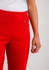 Robell Lexi 07 Slim Fit Cropped Trousers, Red