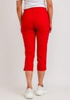Robell Lexi 07 Slim Fit Cropped Trousers, Red