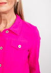 Robell Happy Denim Effect Jacket, Cabaret Pink