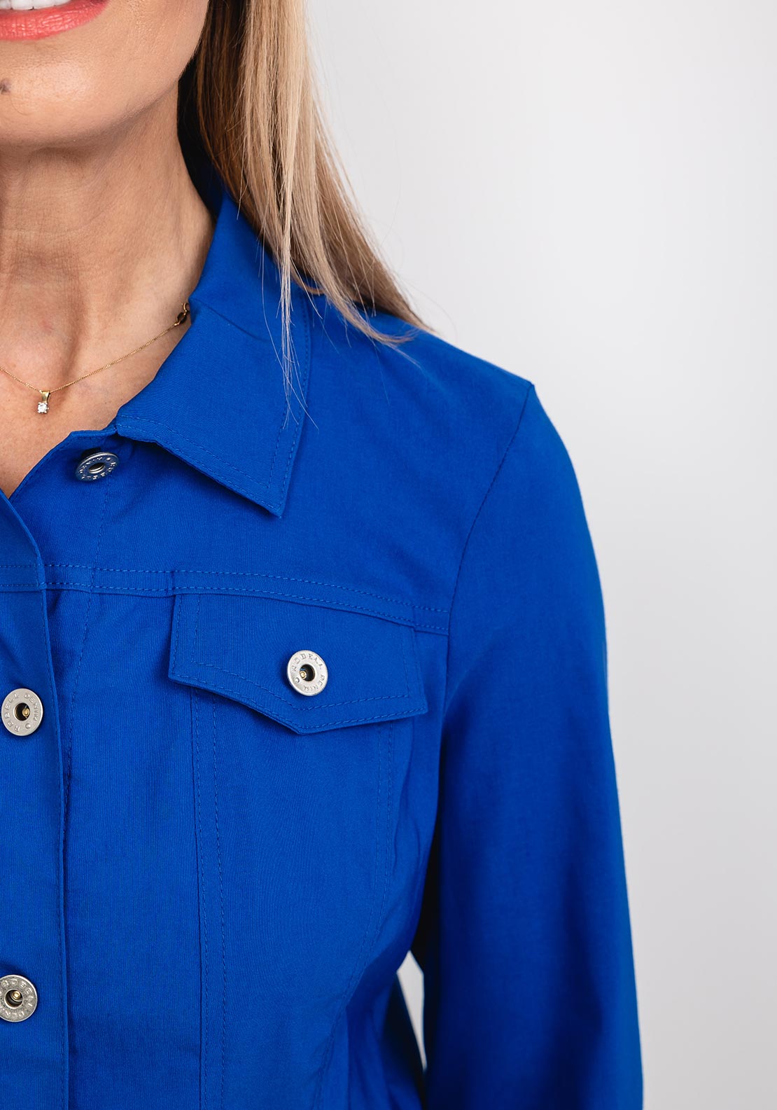 Robell Happy Denim Effect Jacket, Royal Blue
