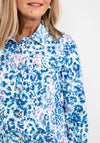 Robell Happy Leopard Print Jacket, Blue Multi