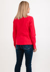 Robell Happy Denim Effect Jacket, Rose Red