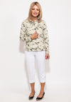 Robell Happy Army Print Jacket, Green Multi