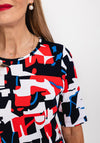 Rabe Abstract Shape T-Shirt, Red Multi