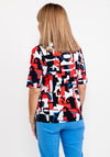 Rabe Abstract Shape T-Shirt, Red Multi