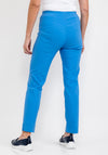 Robell Marie Full Length Slim Leg Trousers, Azure Blue