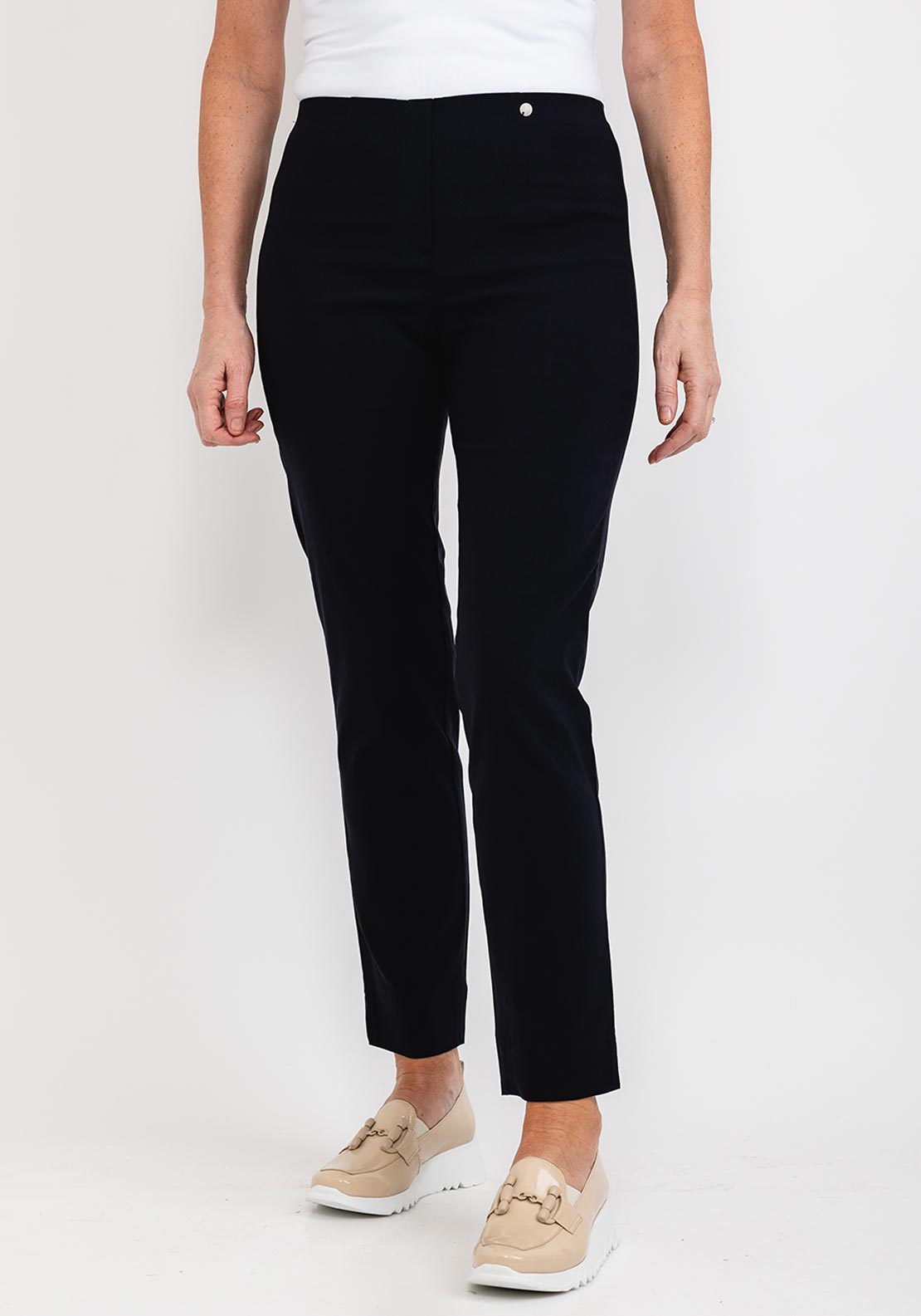 Robell Marie Full Length Trousers Mink 51412-5499-16