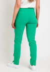 Robell Marie Full Length Slim Leg Trousers, Emerald Green