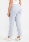 Robell Bella 09 Slim Cropped Trousers, Silver