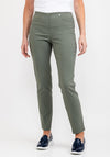 Robell Bella Full Length Slim Leg Trousers, Ivy Green