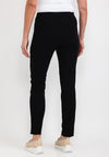 Robell Bella Full Length Slim Leg Trousers, Black