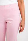 Robell Bella 09 Turn Up Ankle Grazer Trousers, Soft Pink