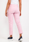 Robell Bella 09 Turn Up Ankle Grazer Trousers, Soft Pink