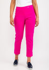 Robell Bella 09 Turn Up Ankle Grazer Trousers, Cabaret Pink