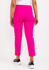Robell Bella 09 Turn Up Ankle Grazer Trousers, Cabaret Pink