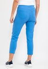 Robell Bella 09 Turn Up Ankle Grazer Trousers, Azure Blue