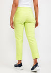 Robell Bella 09 Turn Up Ankle Grazer Trousers, Lime