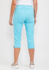 Robell Marie 07 Slim Fit Cropped Trousers, Pacific Turquoise