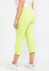 Robell Maire 07 Slim Fit Cropped Trousers, Lime Punch