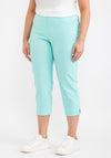 Robell Maire 07 Slim Fit Cropped Trousers, Aqua