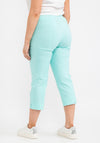 Robell Maire 07 Slim Fit Cropped Trousers, Aqua
