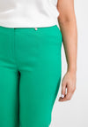 Robell Maire 07 Slim Fit Cropped Trousers, Emerald Green
