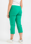 Robell Maire 07 Slim Fit Cropped Trousers, Emerald Green