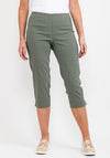 Robell Marie 07 Slim Fit Cropped Trousers, Ivy Green