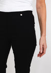 Robell Marie 07 Slim Fit Cropped Trousers, Black