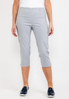 Robell Marie 07 Slim Fit Cropped Trousers, Light Grey