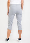 Robell Marie 07 Slim Fit Cropped Trousers, Light Grey