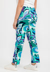 Robell Rose 09 Retro Print Ankle Grazer Trousers, Multi
