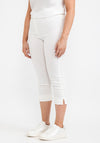 Robell Rose 07 Slim Fit Cropped Trousers, Off White
