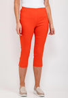 Robell Marie 07 Slim Fit Cropped Trousers, Orange