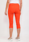 Robell Marie 07 Slim Fit Cropped Trousers, Orange