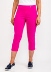 Robell Rose 07 Slim Fit Cropped Trousers, Cabaret Pink