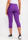 Robell Rose 07 Slim Fit Capri Trousers, Purple